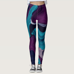 Abstract Marble Texture     Leggings
