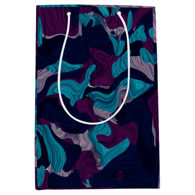 Abstract Marble Texture      Medium Gift Bag (Front)