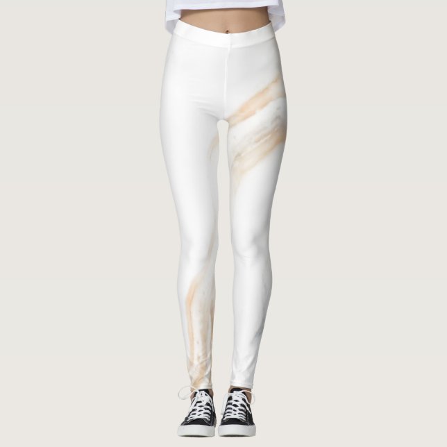 Abstract Marble Texture Nature    Leggings (Front)