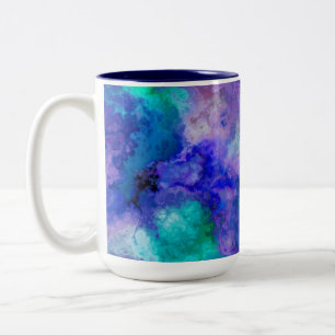 Abstract Marble  Two-Tone Coffee Mug