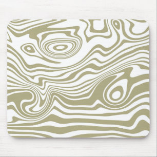 Abstract Marble Waves Artwork Mouse Pad
