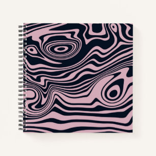 Abstract Marble Waves Artwork   Notebook