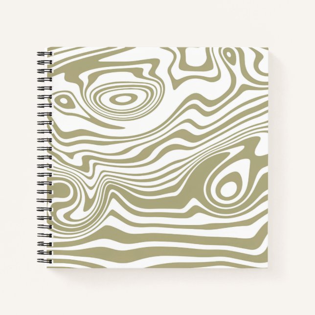 Abstract Marble Waves Artwork | Notebook (Front)