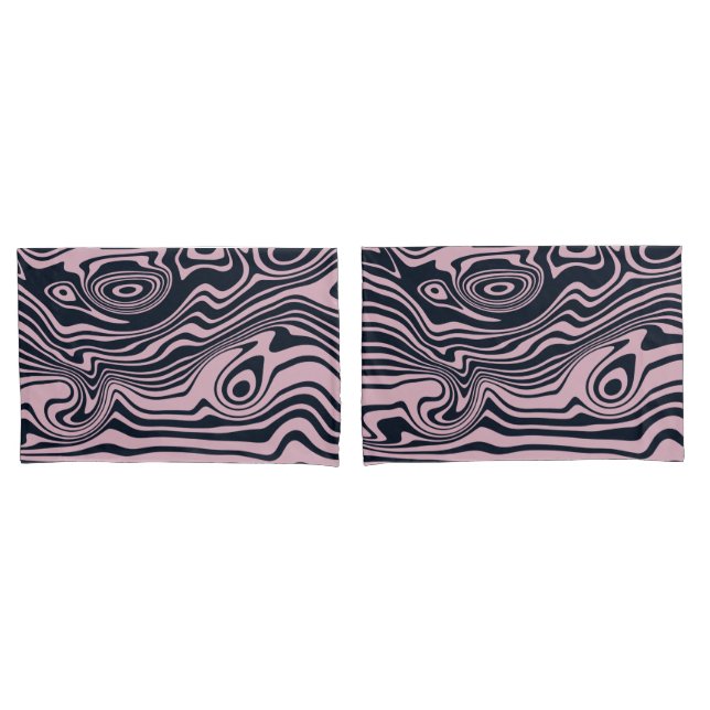 Abstract Marble Waves Artwork | Pillowcase (Front-Set)