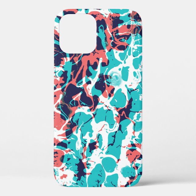 Abstract Marbled Paper Art Background Case-Mate iPhone Case (Back)