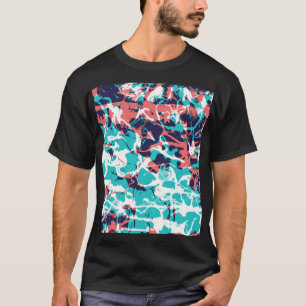 Abstract Marbled Paper Art Background T-Shirt