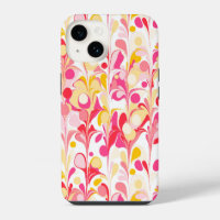 Abstract Marbled Pattern Pink