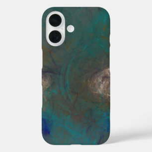 abstract marbled stone art iPhone 16 case