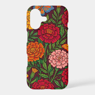 Abstract Marigold Butterfly Garden iPhone Cases