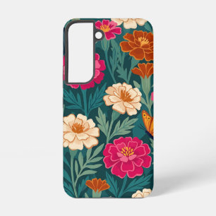 Abstract Marigolds Illustration Samsung Cases