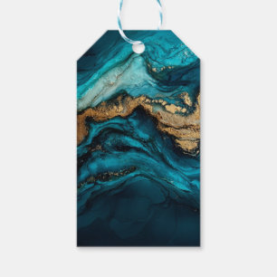 Abstract marine gift tags