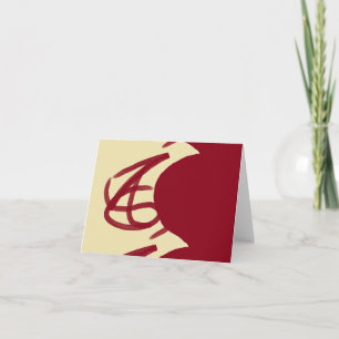 Abstract maroon and brown card
