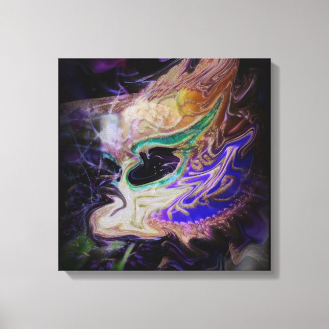 Abstract Masquerade Canvas Wall Art (Front)