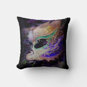 Abstract Masquerade – Purple Gold Masquerade Cushion