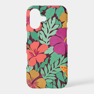 Abstract Matisse Hibiscus Butterflies iPhone Cases