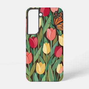 Abstract Matisse Tulips Butterfly Samsung Cases