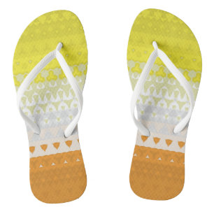 Abstract Maverique Pride Flag Flip Flops