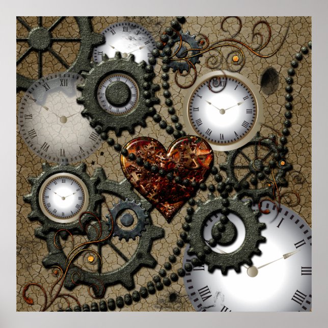 Abstract mechanical design poster (Front)