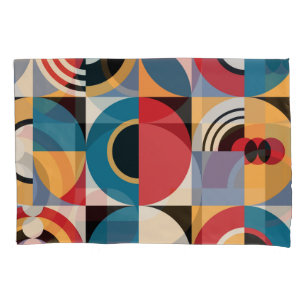 Abstract Memphis: Geometric Vintage Style. Pillowcase