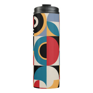 Abstract Memphis: Geometric Vintage Style. Thermal Tumbler