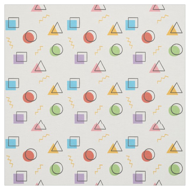 Abstract Memphis Pattern fabric (Swatch)