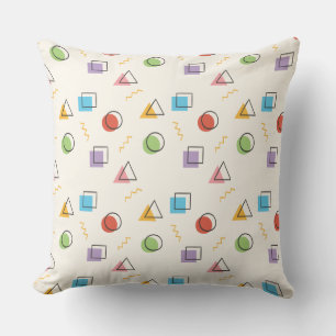 Abstract Memphis Pattern throw pillows