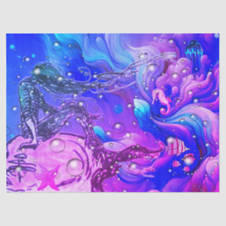 Abstract Mermaid Under the Sea Tissue Paper