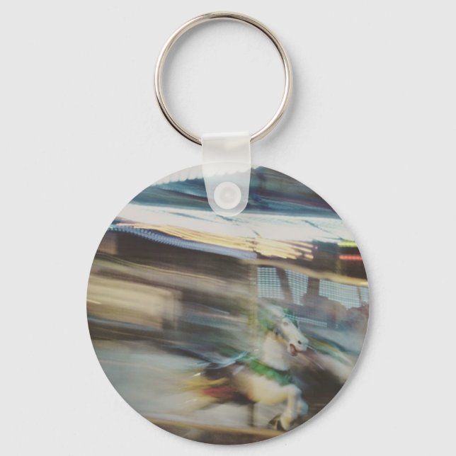 Abstract Merry go Round Horse Key Ring (Front)