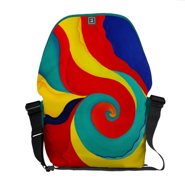 Abstract Messenger Bag (Back Open)