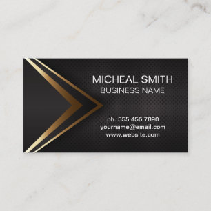 Abstract Metallic Texture Background Business Card