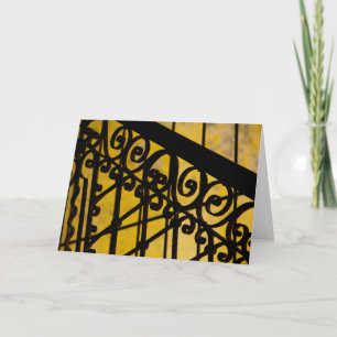 Abstract Metalwork Card