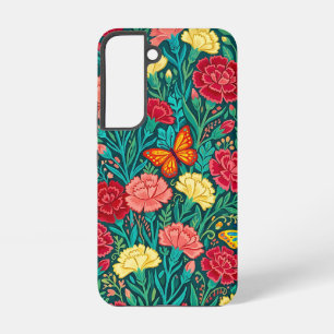 Abstract Mexican Carnations Samsung Cases