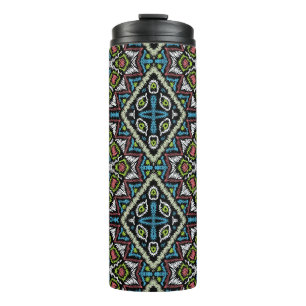 Abstract mexican tribal retro african ethno tradit thermal tumbler