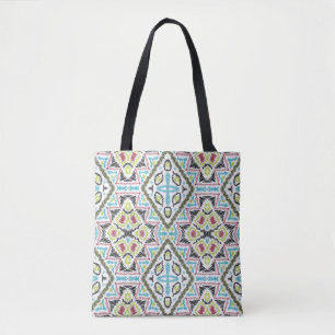 Abstract mexican tribal retro african ethno tradit tote bag