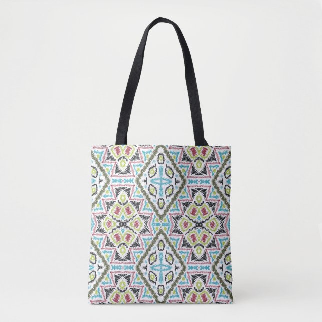 Abstract mexican tribal retro african ethno tradit tote bag (Front)