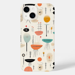 Abstract Mid- Century  Case-Mate iPhone 14 Case