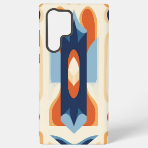 Abstract Mid-Century Geometric Art and Modern Samsung Galaxy Case