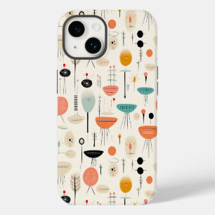 Abstract Mid- Century iPhone 14 Case