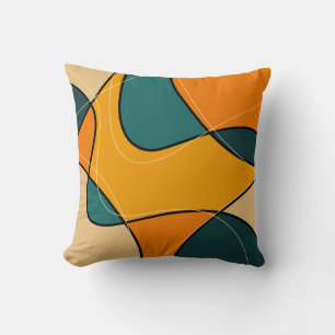 Abstract Mid Century Modern Cushion