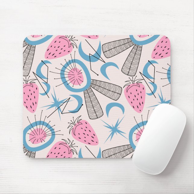 Abstract Mid Century Modern Mouse Mat (With Mouse)