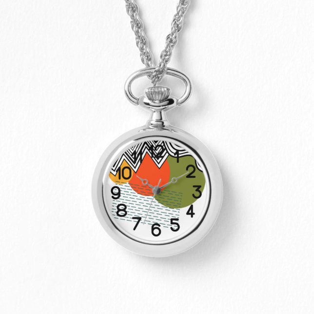 Abstract Mid-Century Modern  Watch (Front)