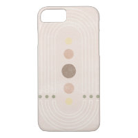 Abstract mid century pinkish