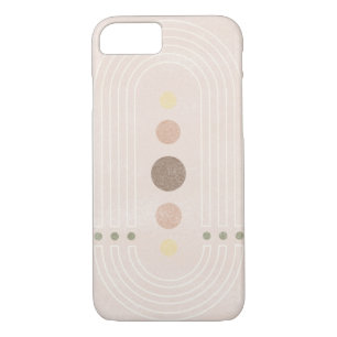 Abstract mid century pinkish iPhone 8/7 case