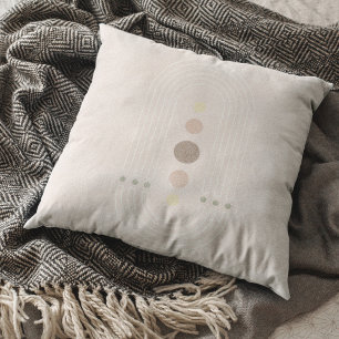 Abstract mid century pinkish cushion