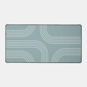 Abstract Mid Century style line art  Desk Mat