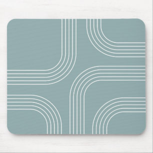 Abstract Mid Century style line art  Mouse Mat