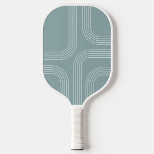 Abstract Mid Century style line art Pickleball Paddle