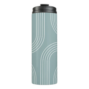 Abstract Mid Century style line art Thermal Tumbler