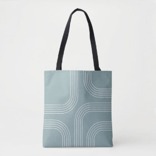 Abstract Mid Century style line art Tote Bag