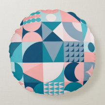 Abstract midcentury pattern throw pillow